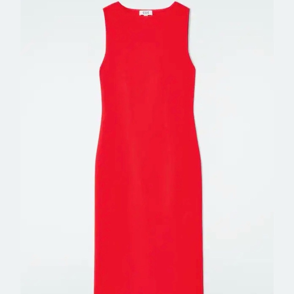 COS Red Sleeveless Maxi Sheath Dress